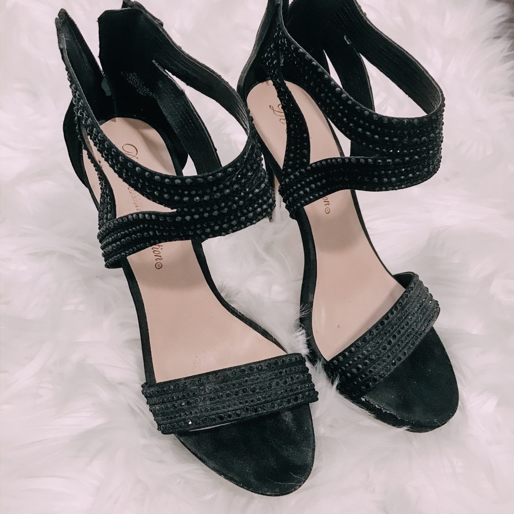black heels